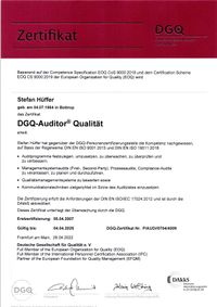 DGQ-Auditor Qualit&auml;t bis 2025-04-04
